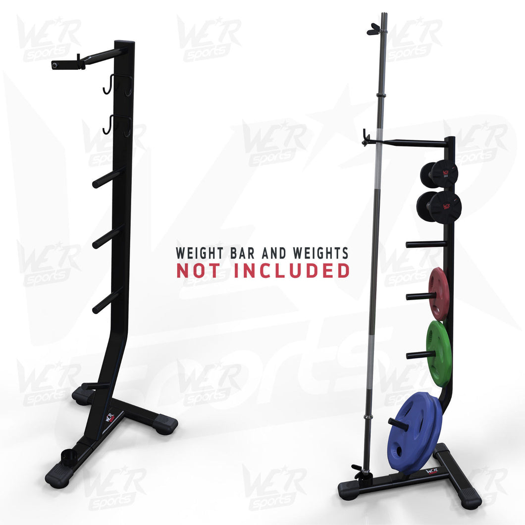 Dumbbell, Plates & Bar Weights Storage Rack Stand Holder Home Weight